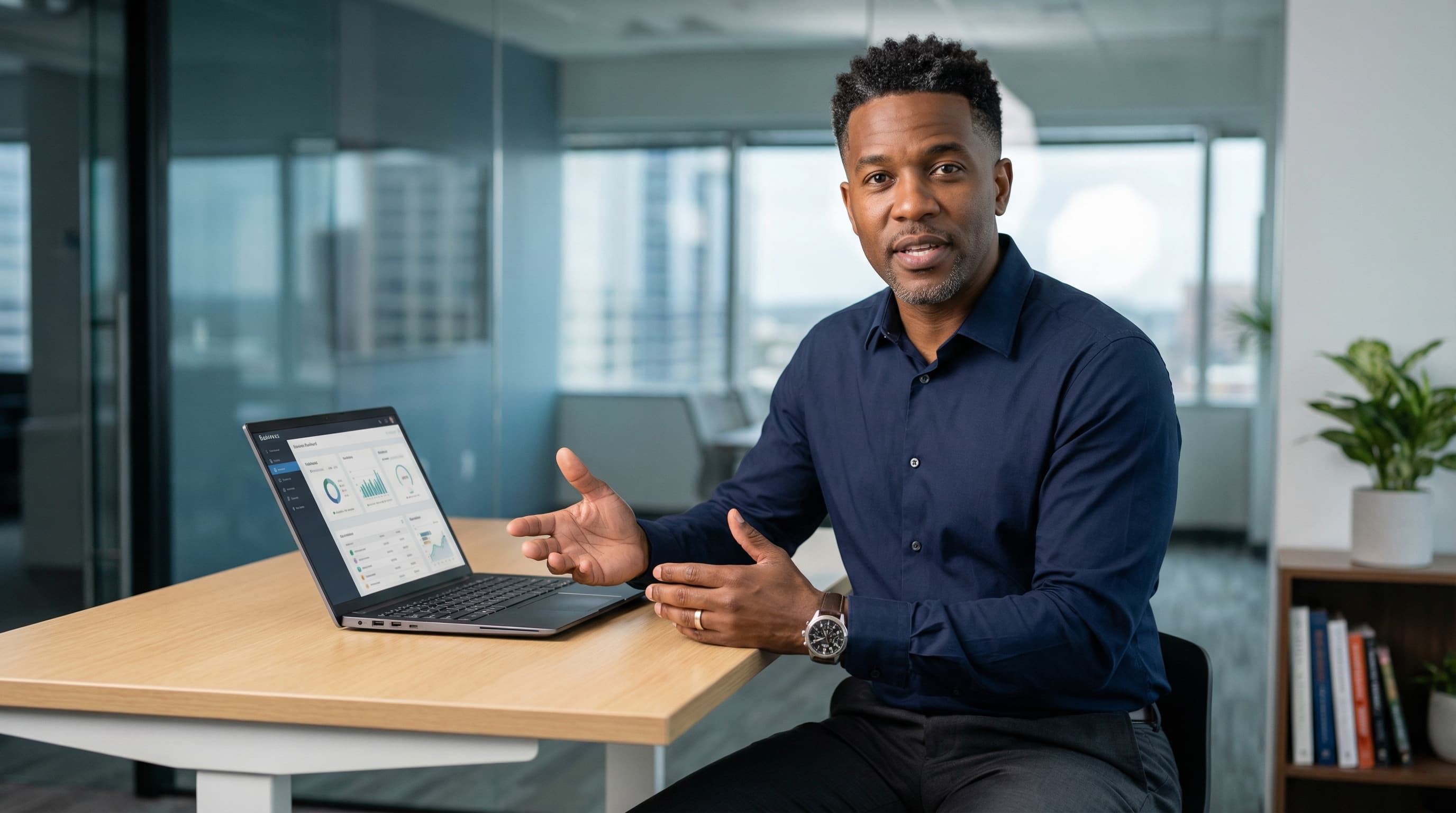 Business Professional in Modern Office