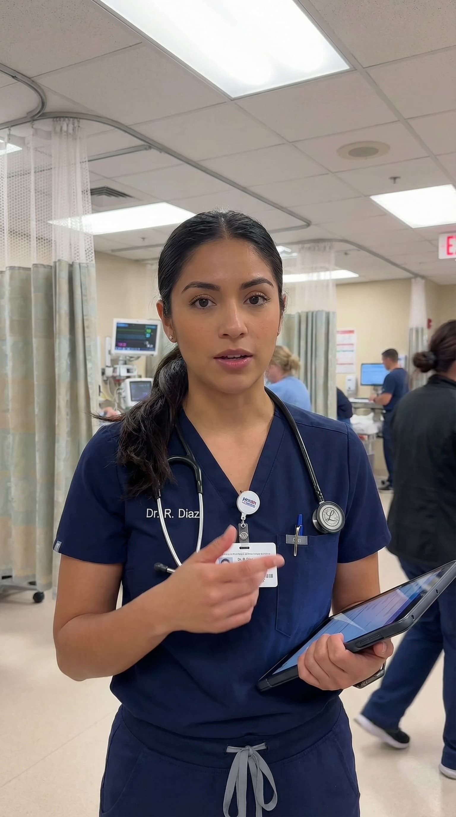 Female Emergency Room Doctor in ER Setting