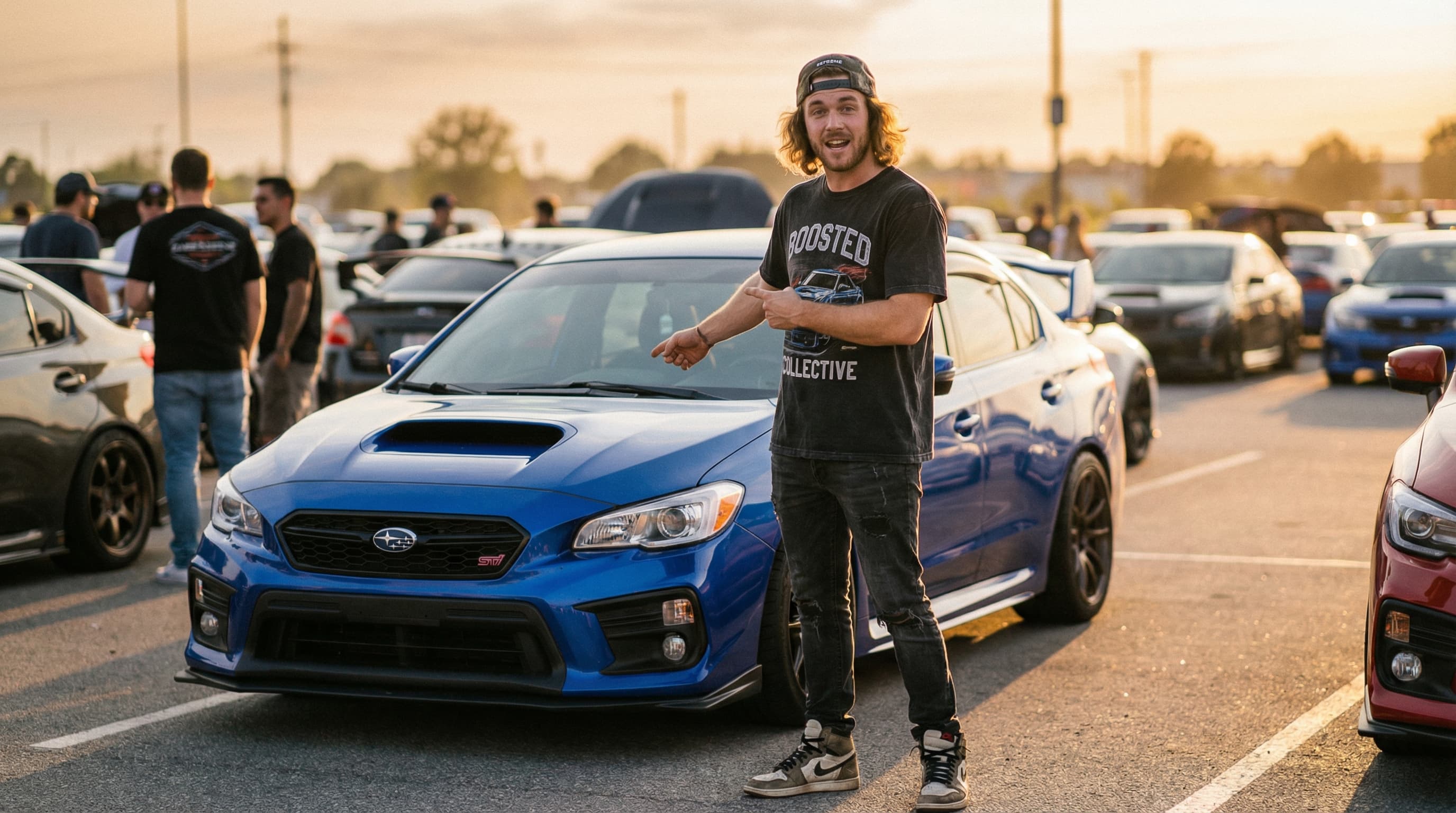 Male Car Enthusiast at Outdoor Car Meet