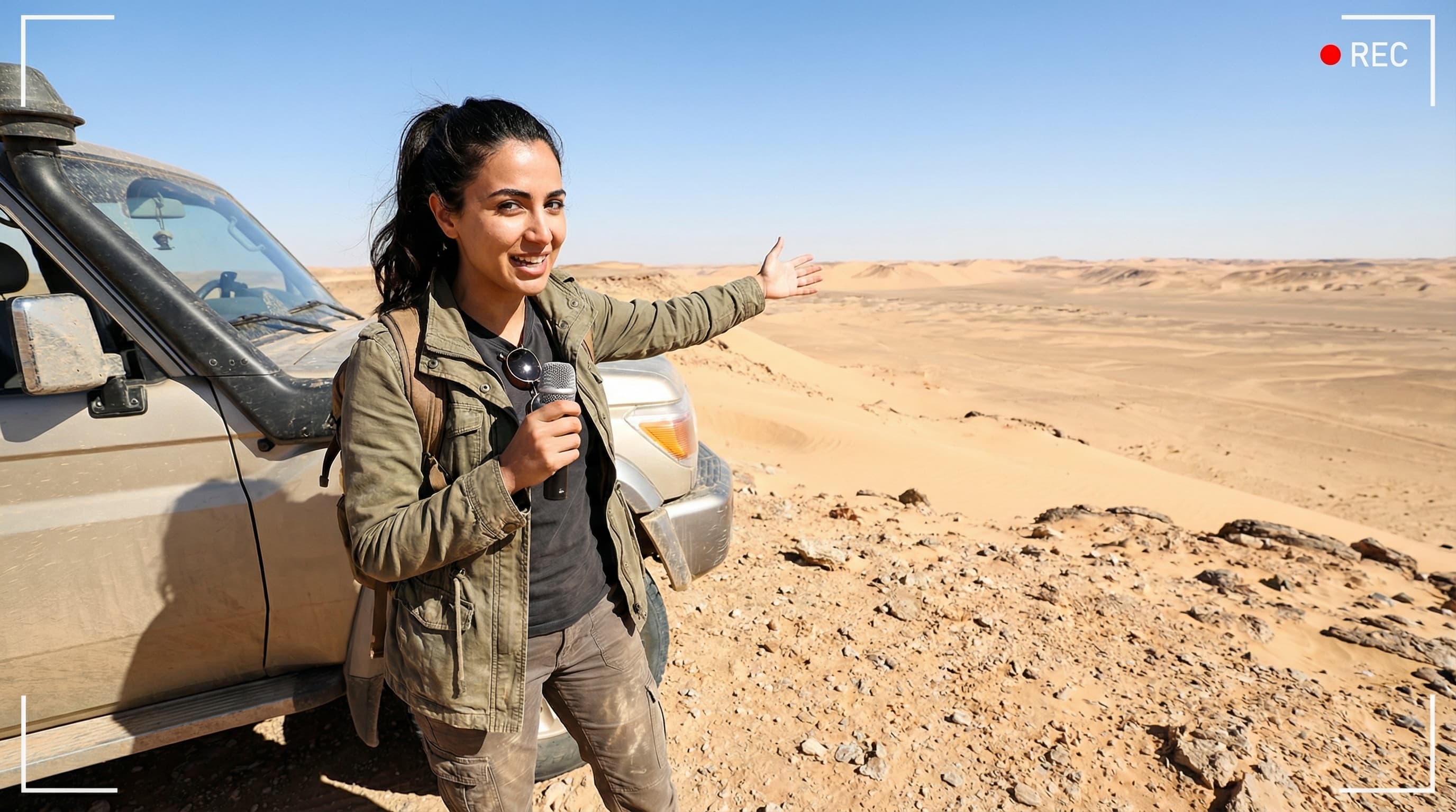 Middle Eastern Female Off-Road Adventure Vlogger