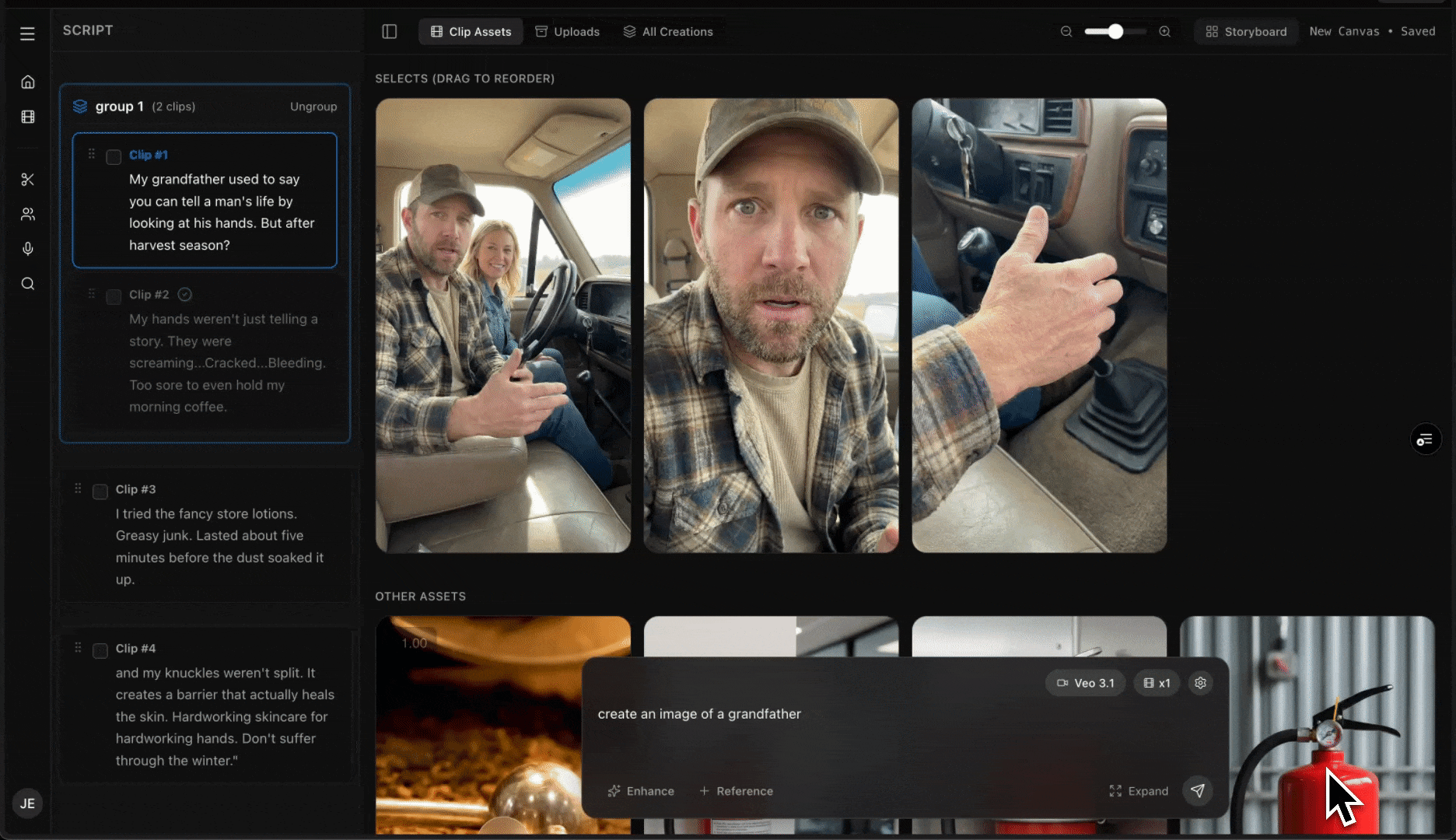 AI image generation demonstration